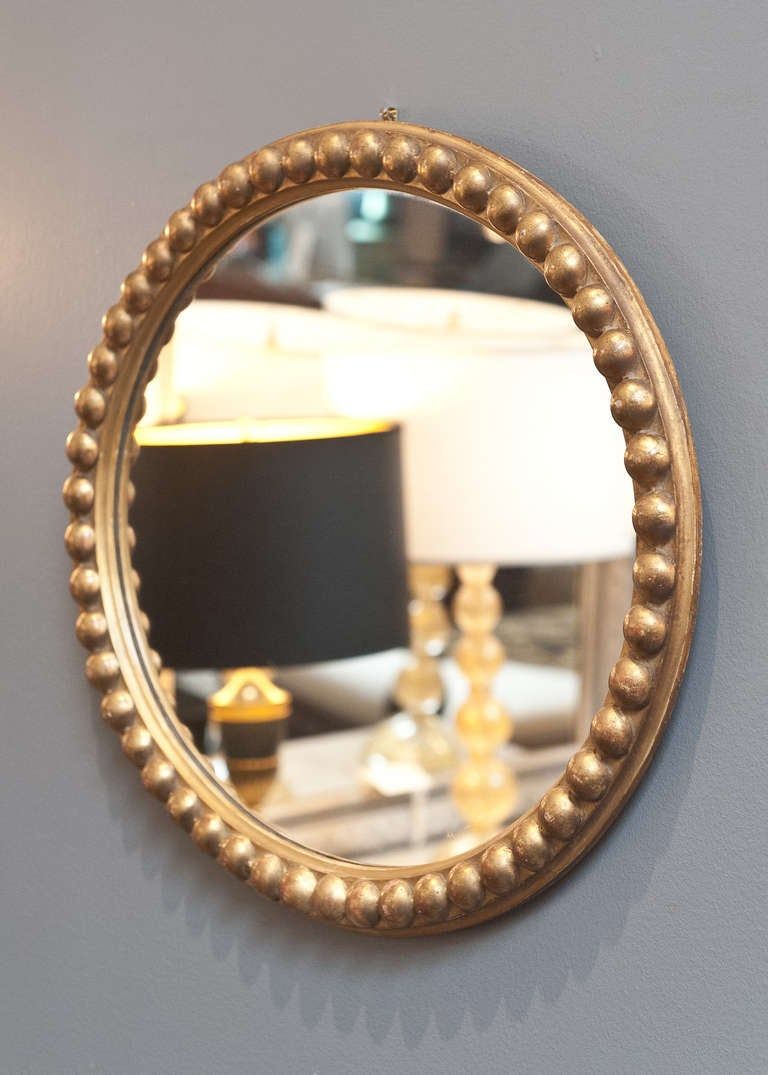 Antique Gold Leaf Oval Mirror At 1stdibs Throughout Antiqued Gold Leaf Wall Mirrors (View 8 of 15)
