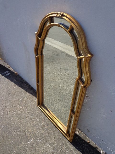 Antique Gold Mirror Vanity Wall Decor Bathroom Bedroom Hollywood Within Gold Bamboo Vanity Wall Mirrors (View 7 of 15)