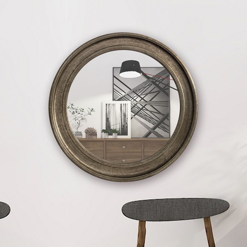 Antique Silver Round Mirror In 2020 | Large Floor Mirror, Home Decor Throughout Antique Silver Round Wall Mirrors (View 5 of 15)