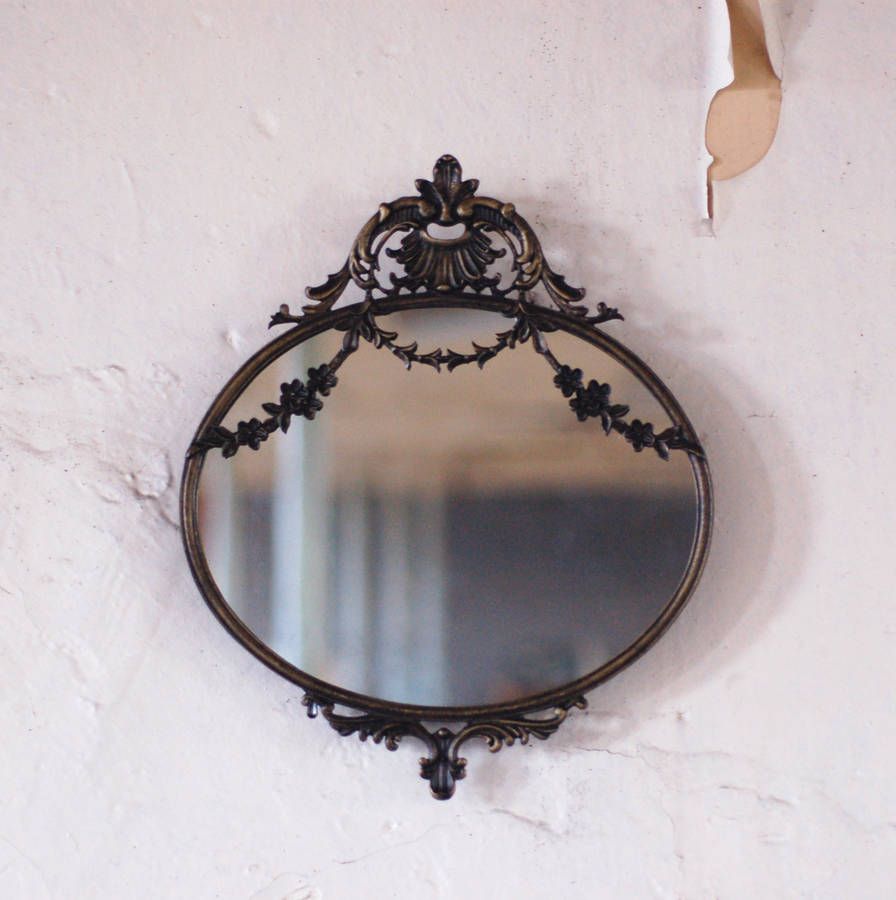 Antique Style Small Decorative Mirrorthe Luxe Co In Booth Reclaimed Wall Mirrors Accent (View 10 of 15)