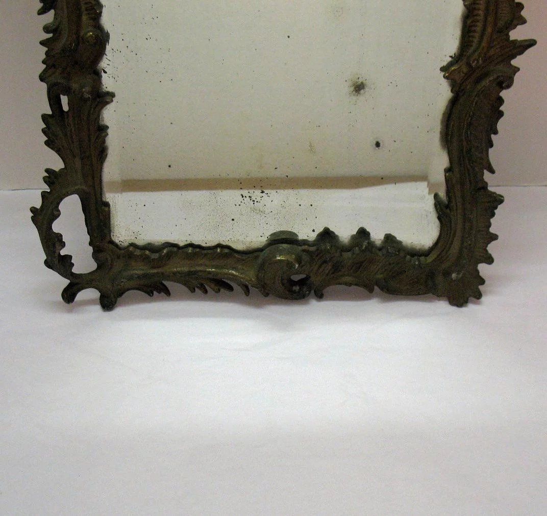 Antique Victorian Cast Iron Frame Beveled Wall Mirrornational Inside Iron Frame Handcrafted Wall Mirrors (View 10 of 15)