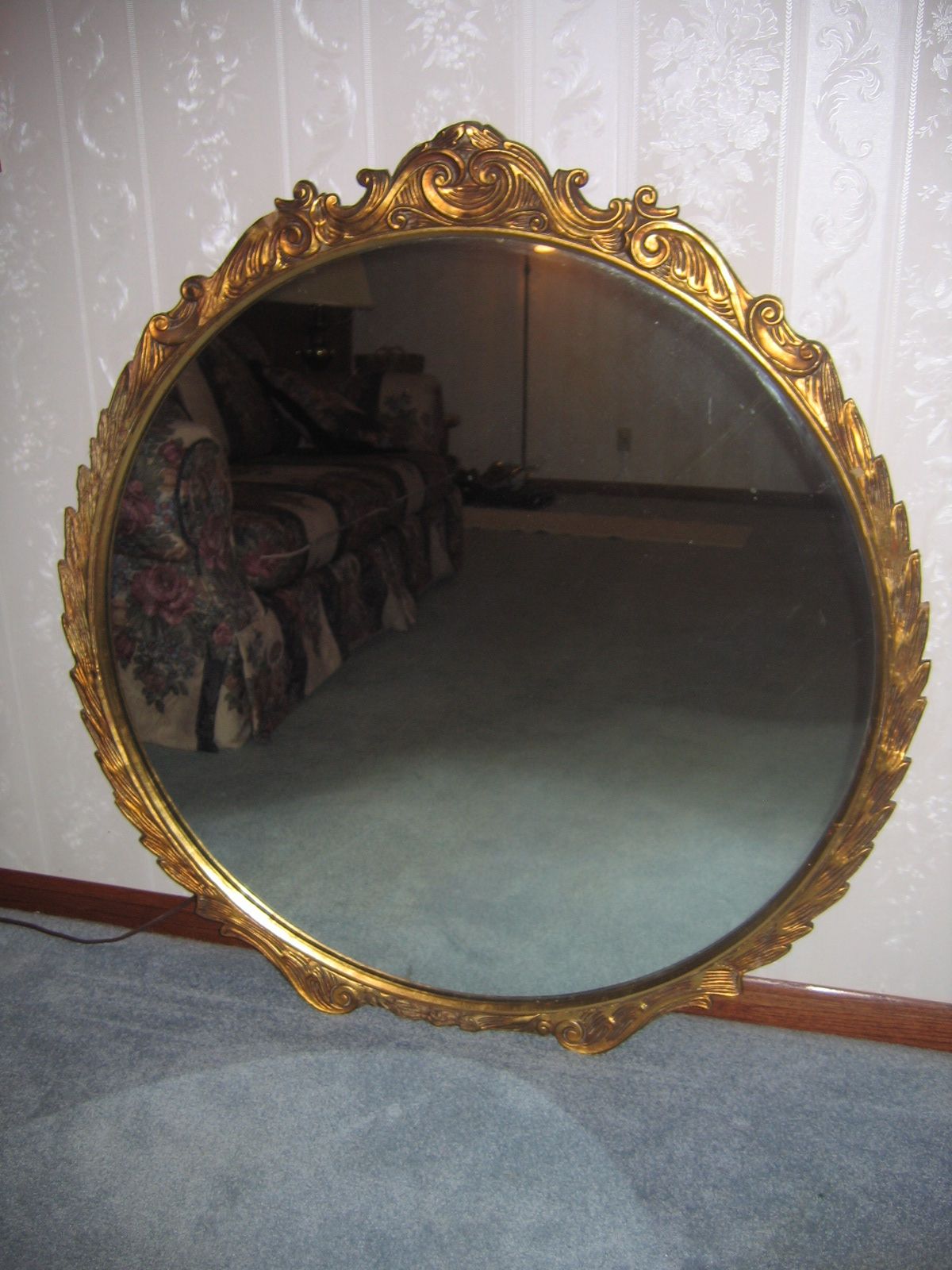 Antique Vintage Gold Gilt 41 1/2in (View 4 of 15)
