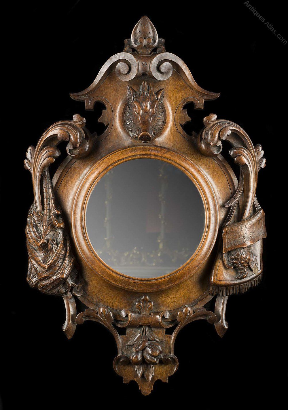 Antiques Atlas – A Small Victorian Antique Wall Mirror Pertaining To Antiqued Glass Wall Mirrors (View 2 of 15)