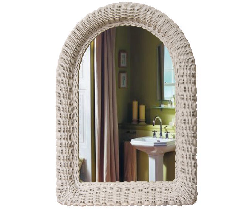 Arch Top Rattan Wicker Wall Mirror In Bronze Arch Top Wall Mirrors (View 10 of 15)