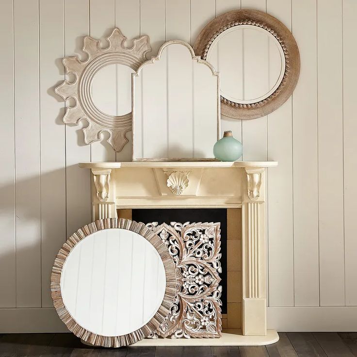Arch Whitewashed Wooden Wall Mirror | Pier 1 In 2020 | Round Wooden Throughout Gray Washed Wood Wall Mirrors (View 5 of 15)