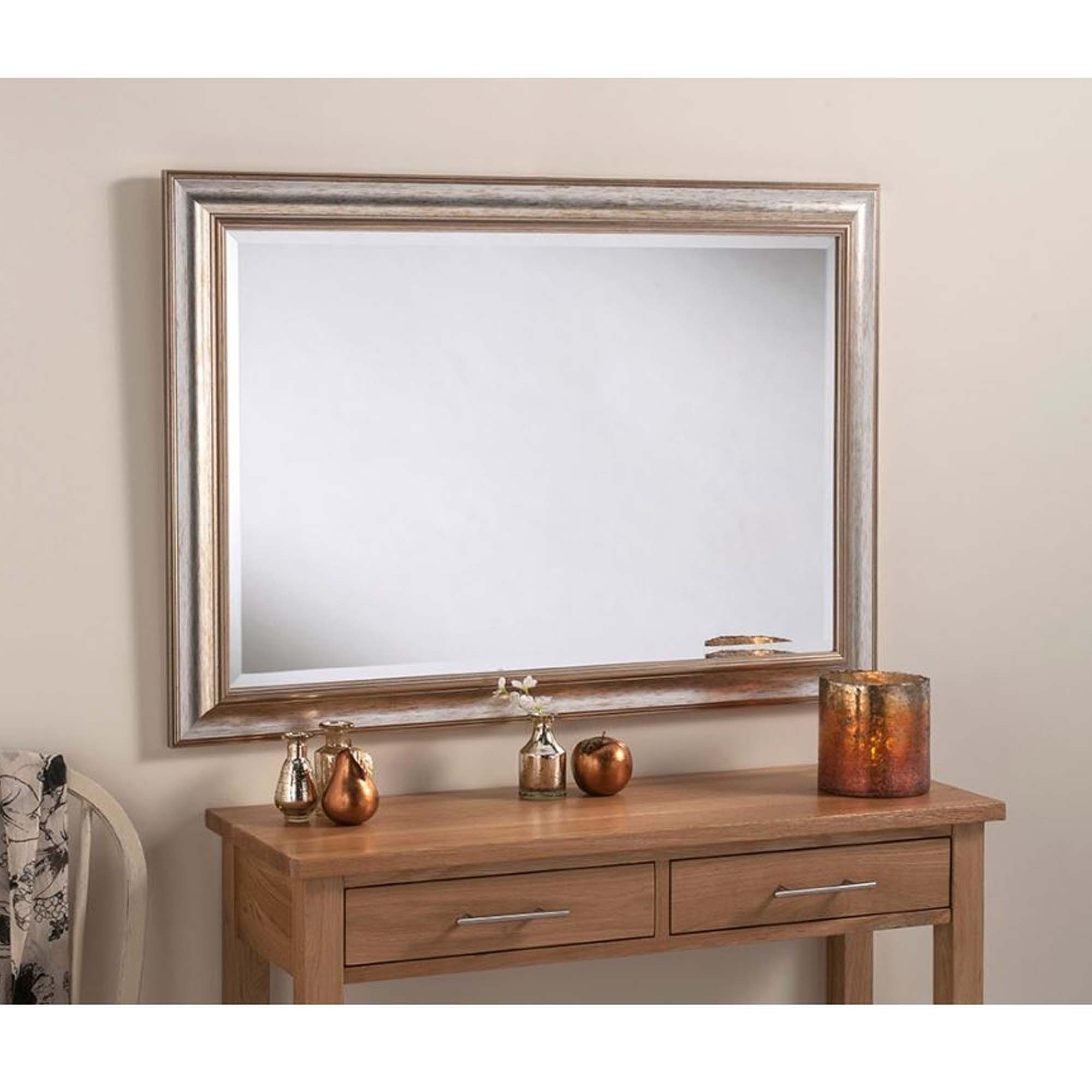 Argenta Silver Rectangular Wall Mirror | Homesdirect365 For Silver High Wall Mirrors (View 13 of 15)