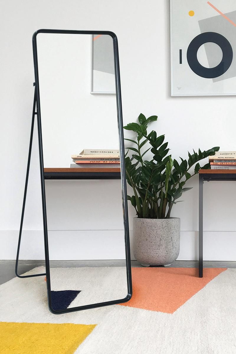 Artisasset Modern Black Full Length Dressing Floor Mirror With Free Throughout Superior Full Length Floor Mirrors (Photo 7 of 15)