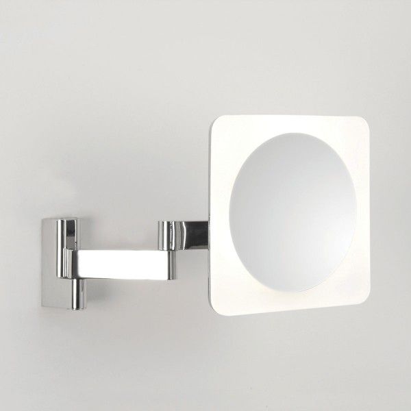 Astro Niimi Square Polished Chrome Led Bathroom Mirror Light At Ukes For Edge Lit Square Led Wall Mirrors (View 11 of 15)