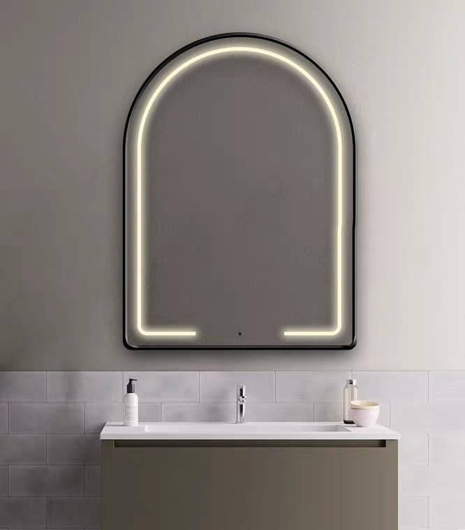 Auris Led Arch Wall Mirror – Urban Mood Living | Led Mirror Bathroom Pertaining To Front Lit Led Wall Mirrors (View 12 of 15)