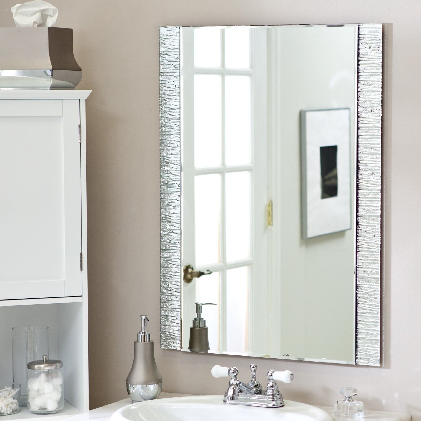 Awesome Bathroom Frameless Mirror Concept – Home Sweet Home | Modern In Frameless Cut Corner Vanity Mirrors (View 14 of 15)