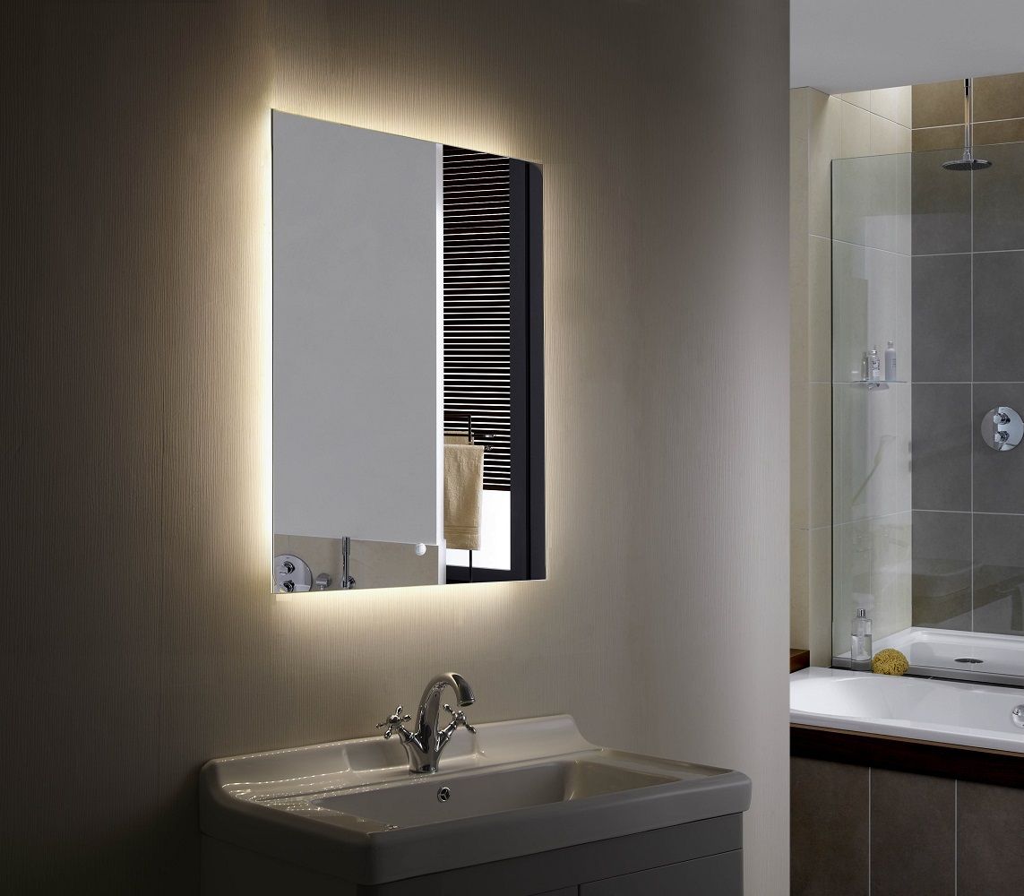 Backlit Mirror Led Bathroom Mirror Anzo Throughout Back Lit Freestanding Led Floor Mirrors (View 13 of 15)
