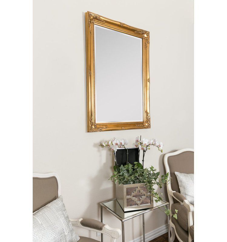 Baddock Traditional Beveled Accent Mirror | Traditional Wall Mirrors Intended For Hilde Traditional Beveled Bathroom Mirrors (View 4 of 15)