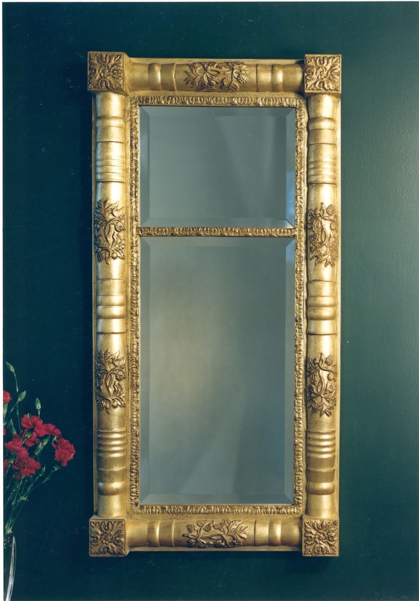 Balustrade Mirror | Silver Framed Mirror, Mirror, Beveled Mirror Inside Vassallo Beaded Bronze Beveled Wall Mirrors (View 6 of 15)