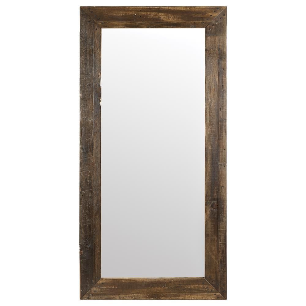 Barn Wood Framed Mirror | Barn Wood Frames, Wood Framed Mirror, Wooden Throughout Medium Brown Wood Wall Mirrors (View 5 of 15)