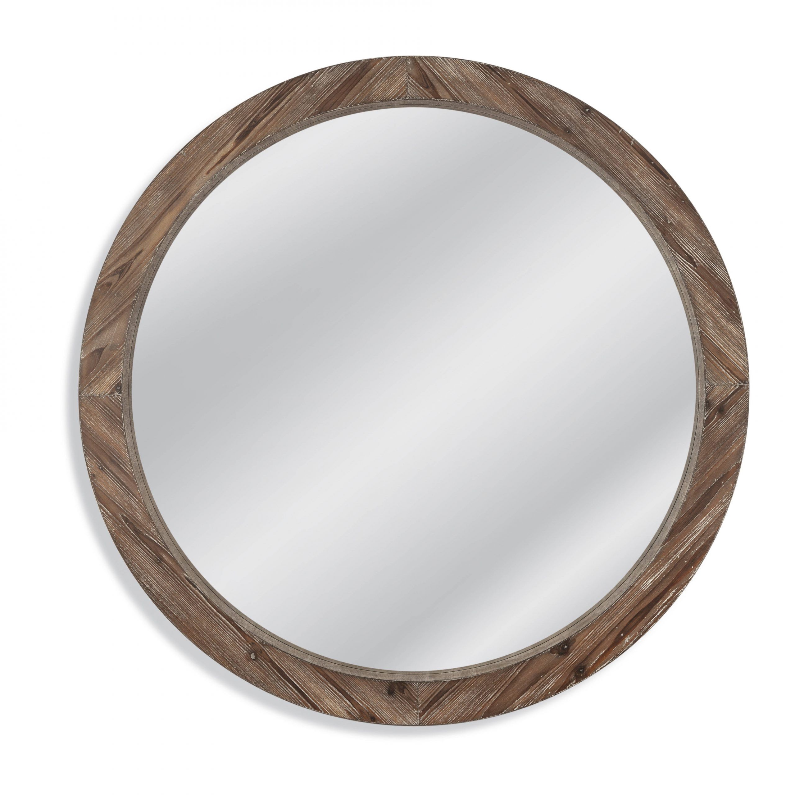 Bassett Mirror Jacques Natural Wood Round Wall Mirror | The Classy Home Pertaining To Organic Natural Wood Round Wall Mirrors (View 14 of 15)