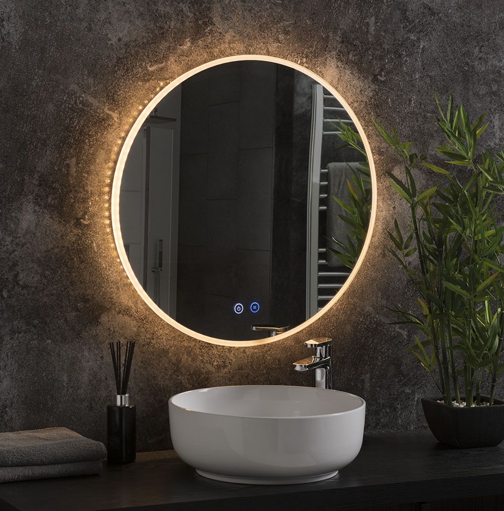 Bathroom Mirrors | Traditional & Illuminated Mirrors | Large & Round With Round Backlit Led Mirrors (View 3 of 15)
