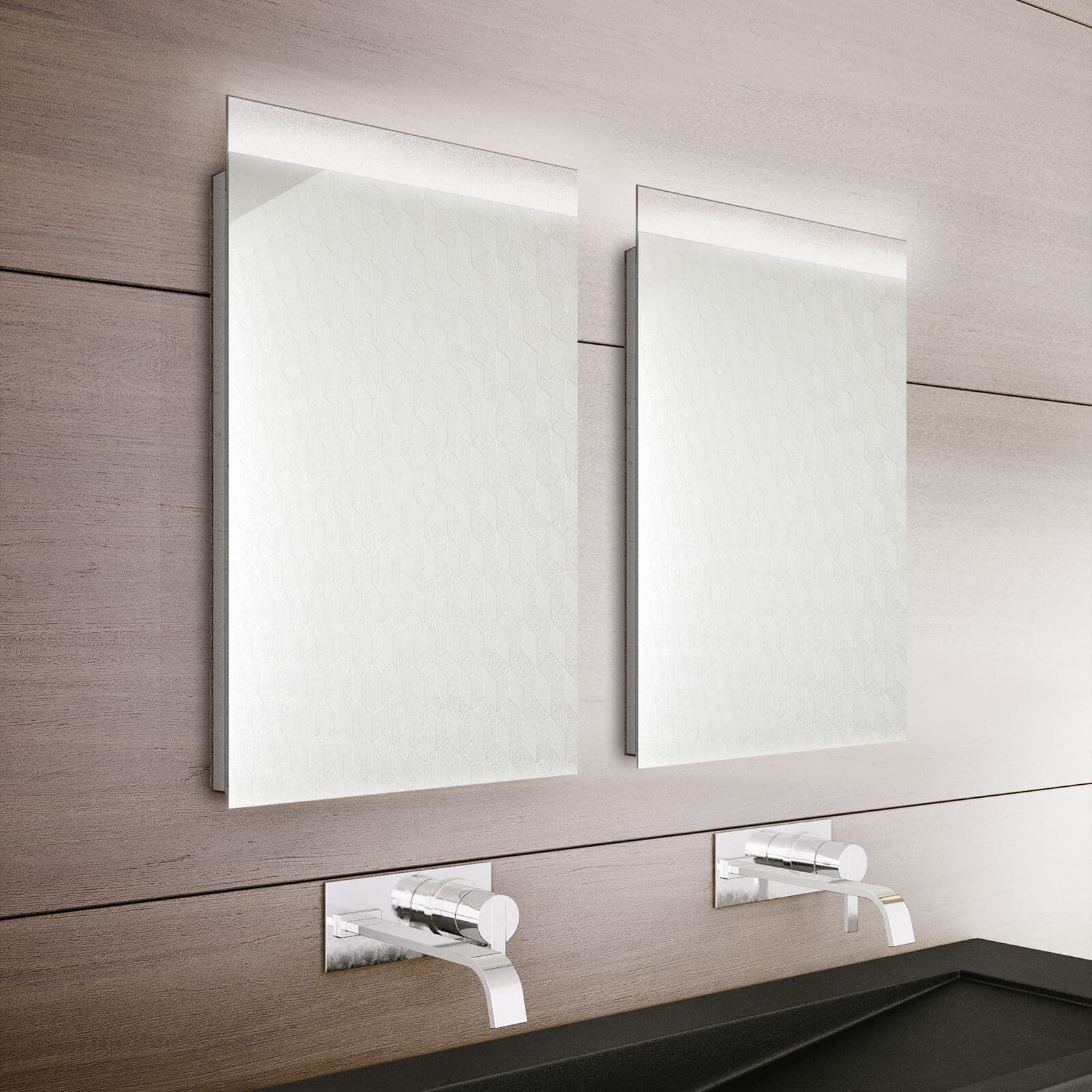 Bathroom Origins Topline 400mm Backlit Led Mirror – B006109 With Regard To Led Backlit Vanity Mirrors (View 11 of 15)