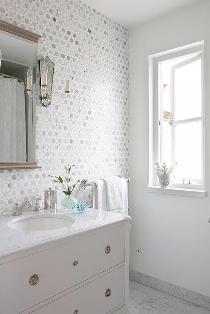 Bathroom Style Trend: Tile Statement Wall – Becki Owens Pertaining To Owens Accent Mirrors (View 7 of 15)