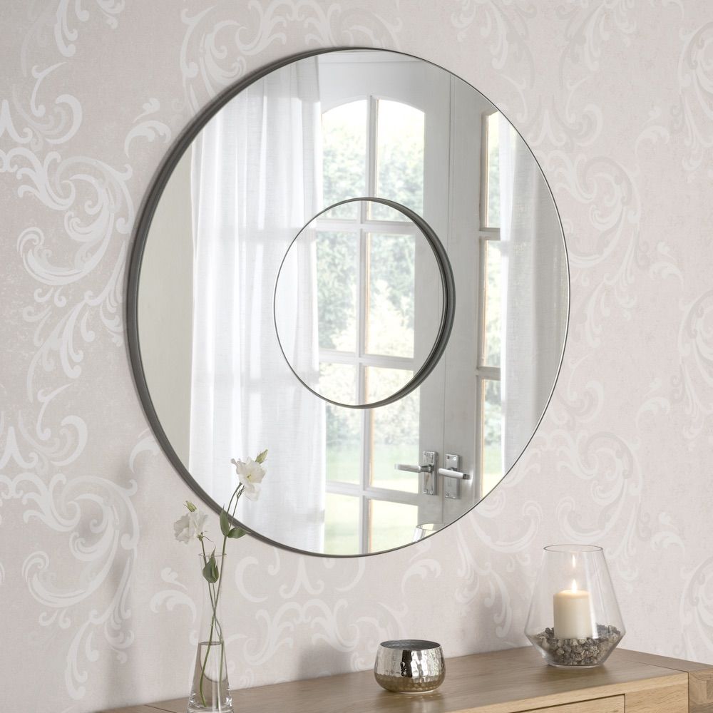Belgravia Round Mirror | Contemporary Mirrors | Amor Decor Regarding Celeste Frameless Round Wall Mirrors (View 10 of 15)