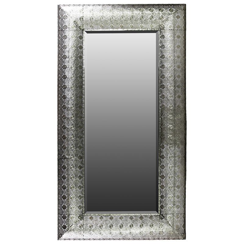 Benzara Metal Rectangular Wall Mirror – Mirrors At Hayneedle Regarding Squared Corner Rectangular Wall Mirrors (View 3 of 15)