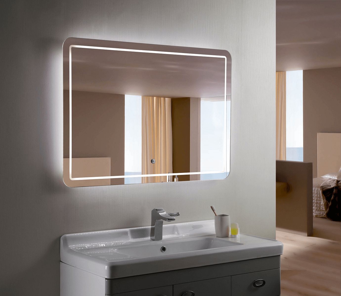 Best Led Bathroom Mirrors Ideas You Must Consider With Tunable Led Vanity Mirrors (View 15 of 15)