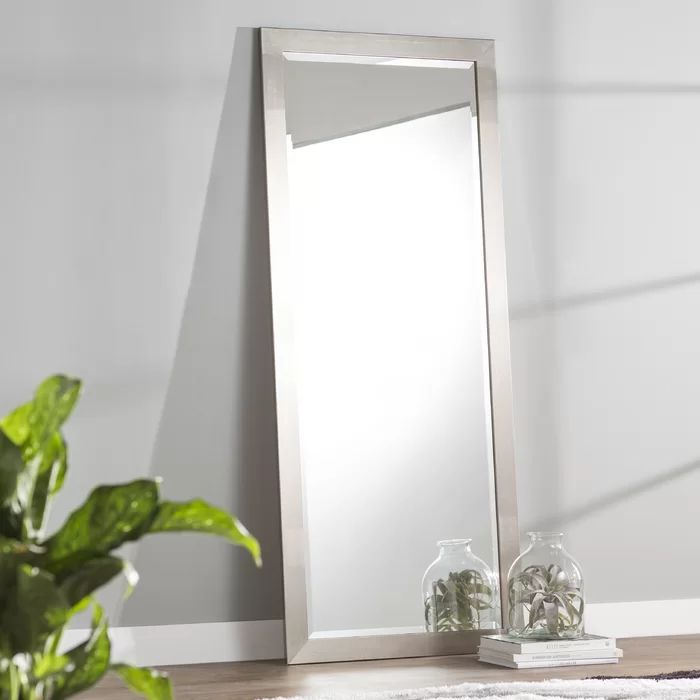Beveled Brushed Nickel Wall Mirror & Reviews | Allmodern For Kinley Accent Mirrors (View 11 of 15)