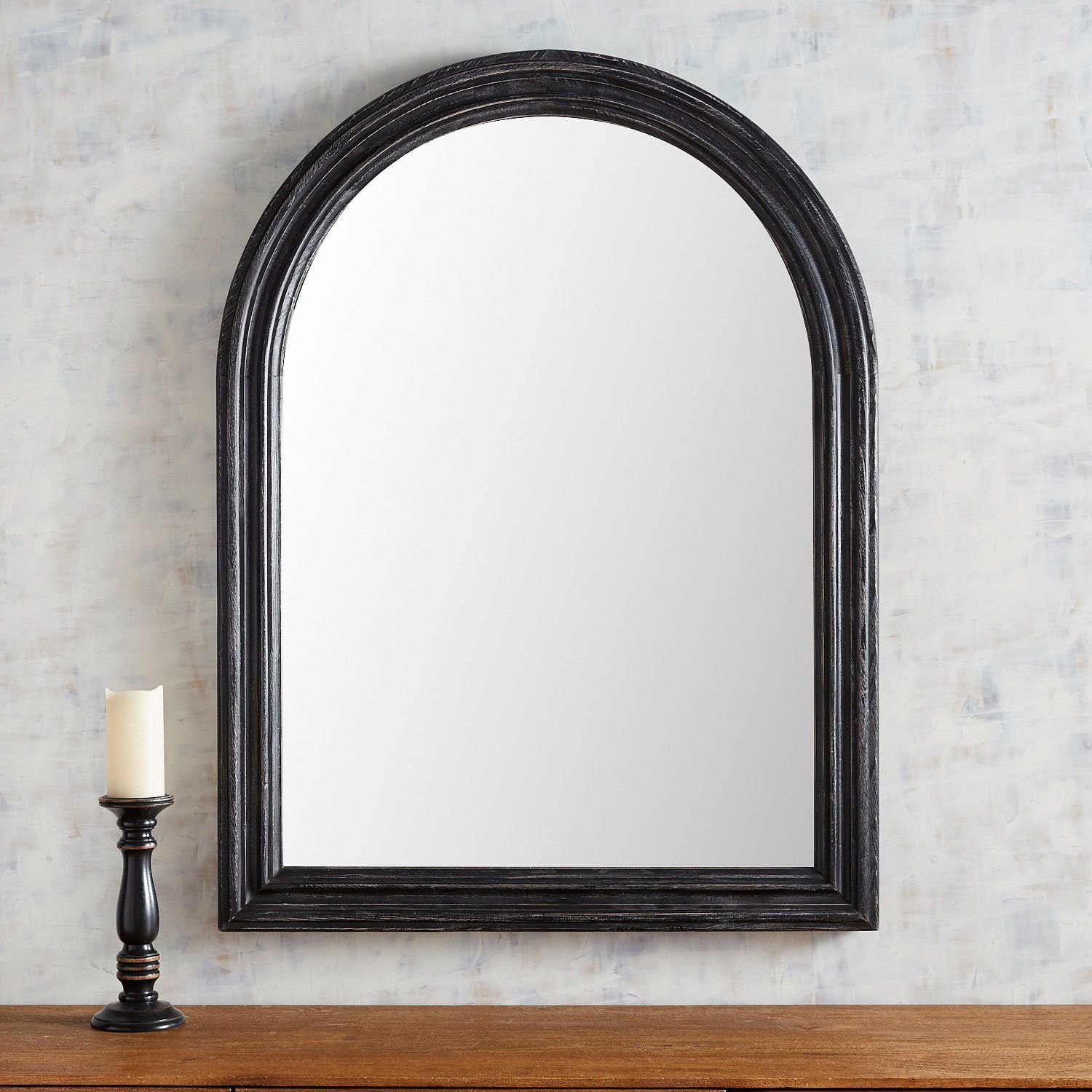 Black Arch Mirror | Pier 1 Imports | Arch Mirror, Black Arch Mirror Intended For Waved Arch Tall Traditional Wall Mirrors (View 14 of 15)
