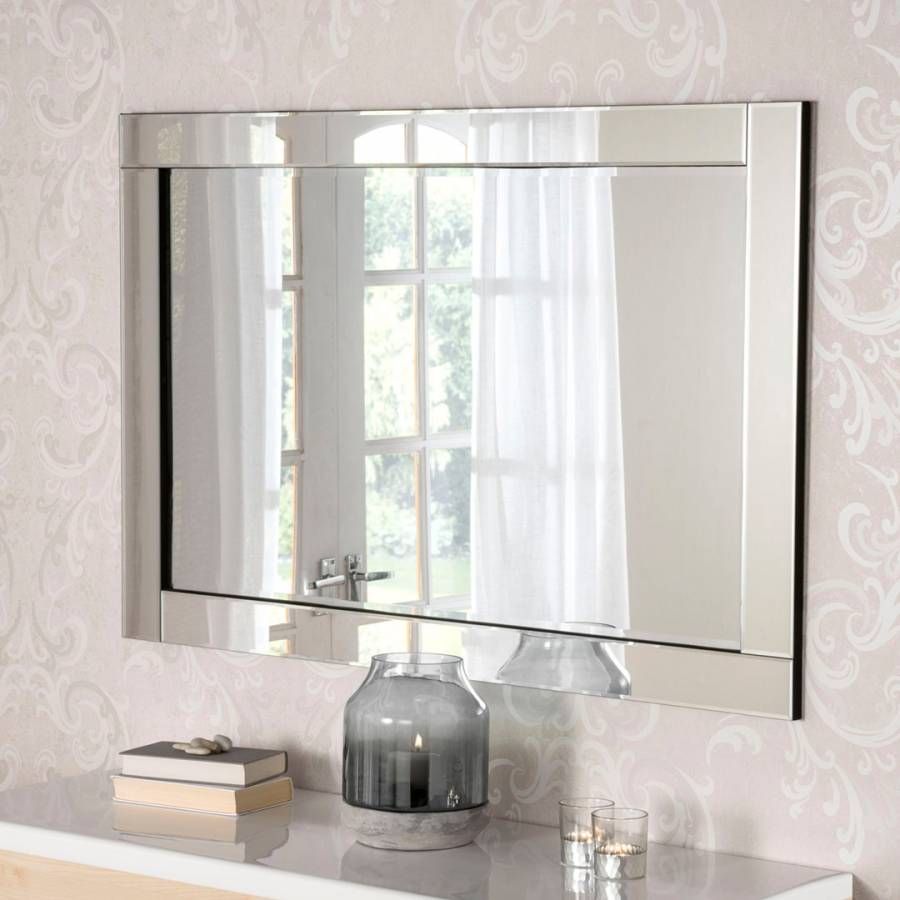 Black Framed Mirror 120cm – Brandalley In Black Wall Mirrors (View 8 of 15)