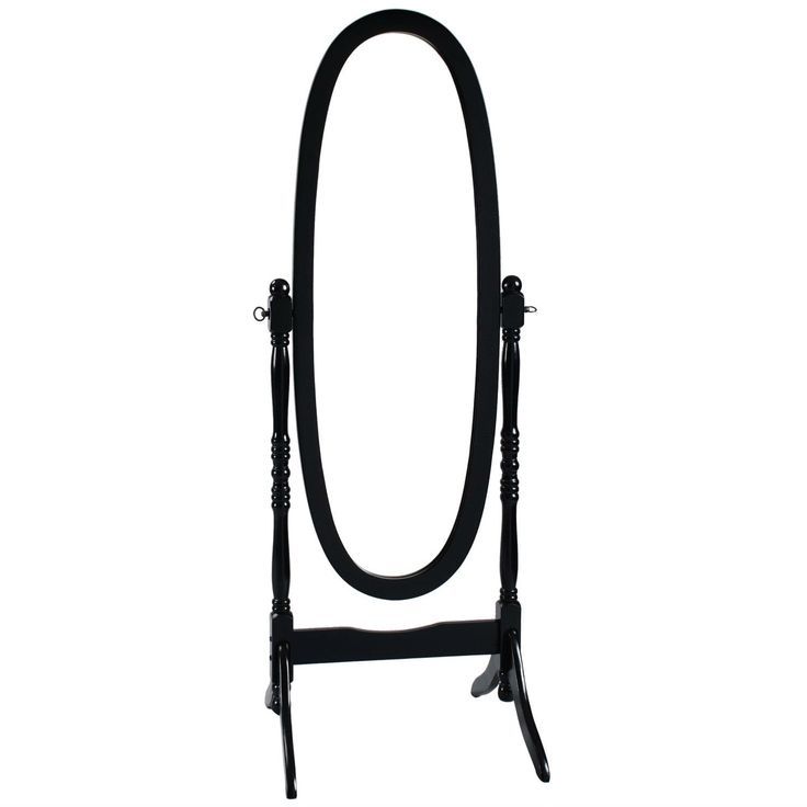 Black Oval Cheval Mirror Freestanding Floor Mirror | Floor Mirror Pertaining To Black Oval Cut Wall Mirrors (View 13 of 15)
