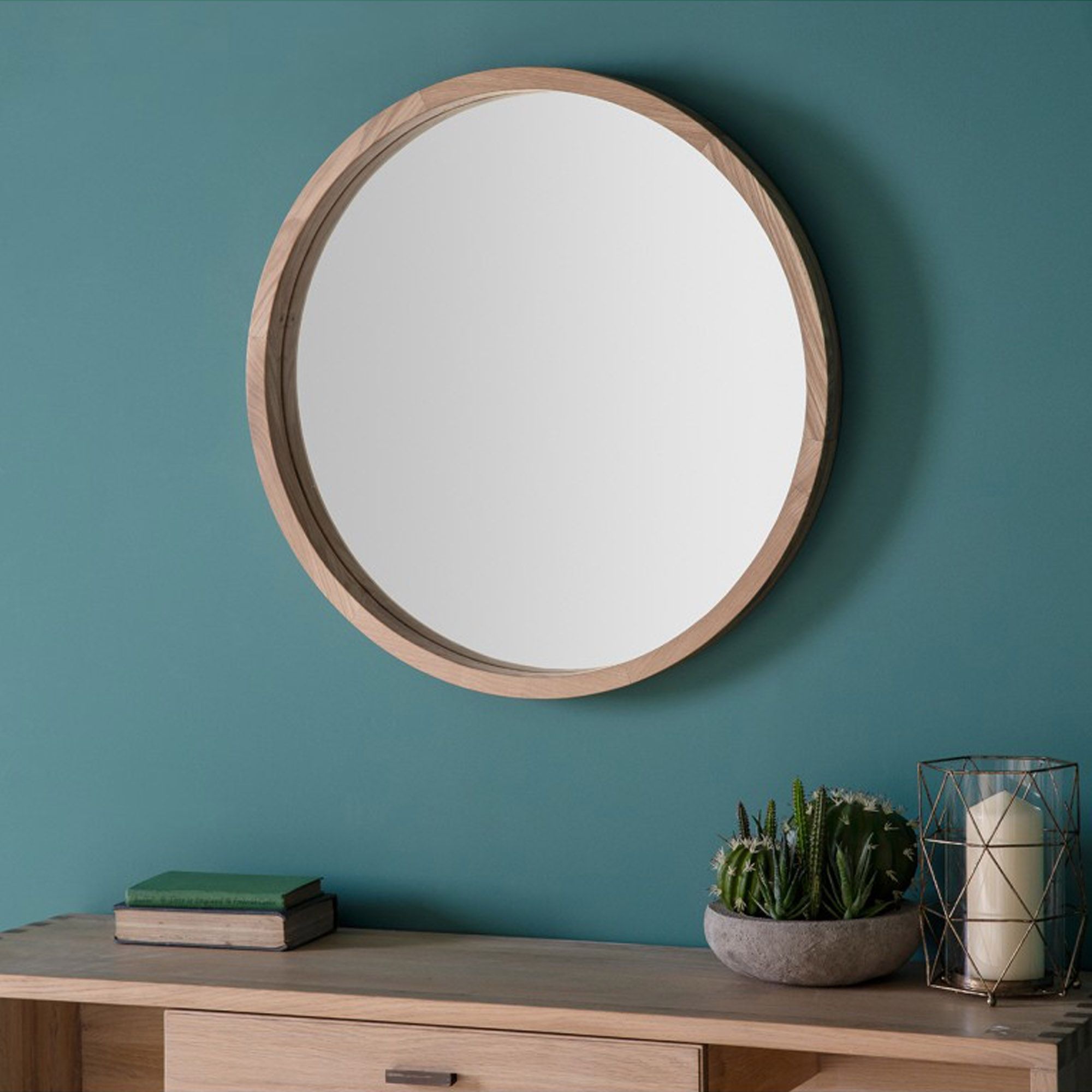 Bowman Small Round Wall Mirror | Wall Mirrors | Homesdirect365 Within Round 4 Section Wall Mirrors (View 9 of 15)
