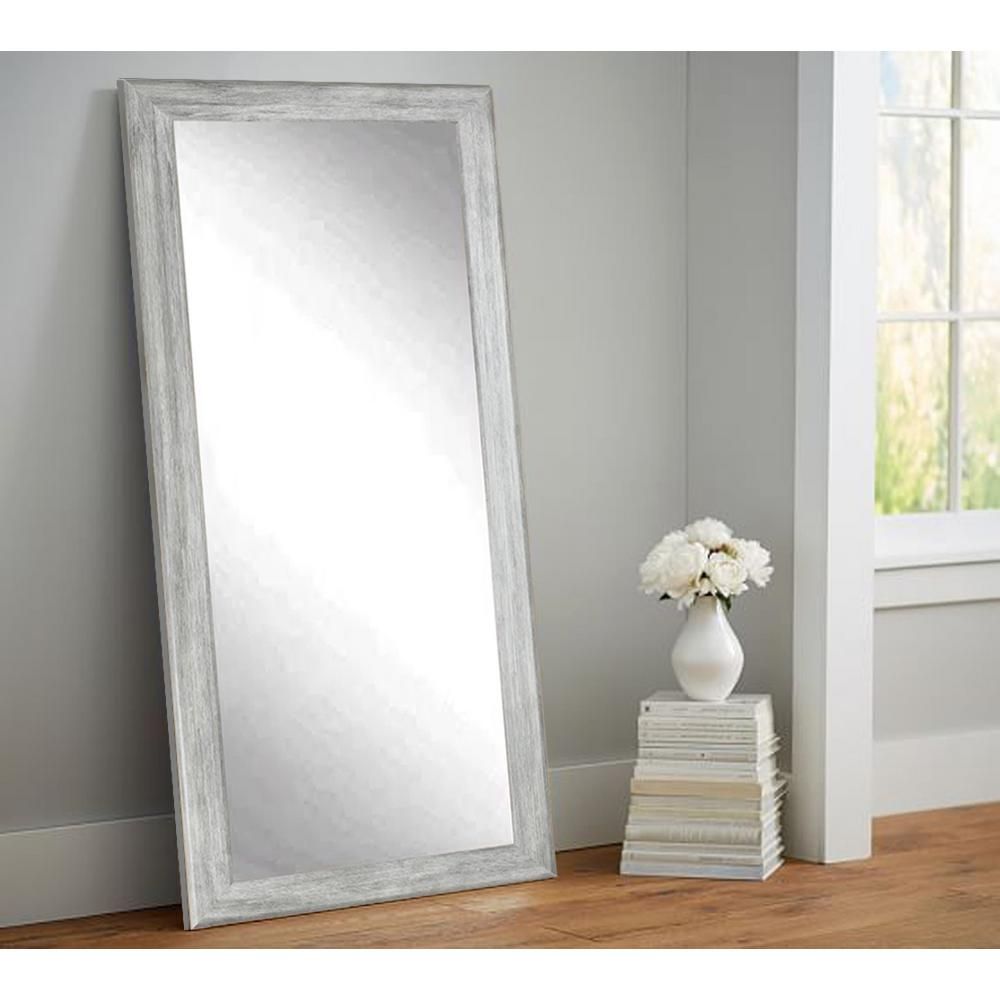 Brandtworks Weathered Gray Full Length Floor Wall Mirror Bm035ts – The In Steel Gray Wall Mirrors (View 2 of 15)