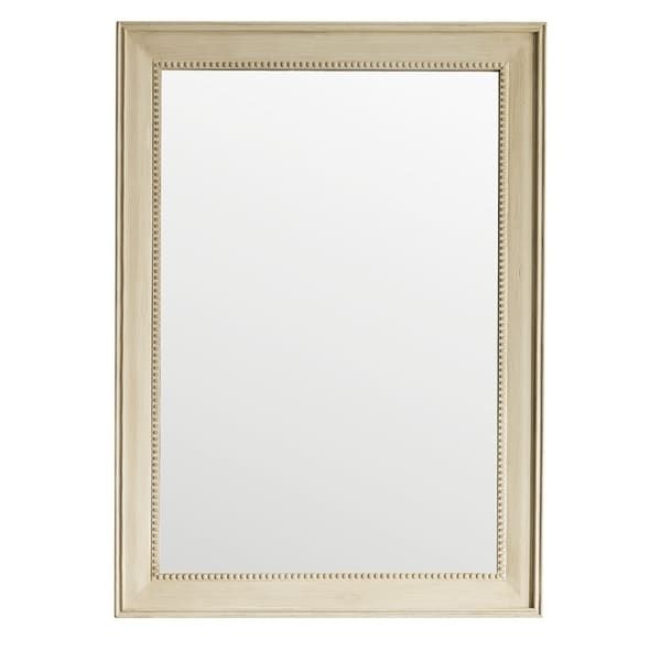 Bristol 29" Rectangular Mirror, Vintage Vanilla – Off White – A/n For Bristol Accent Mirrors (View 14 of 15)