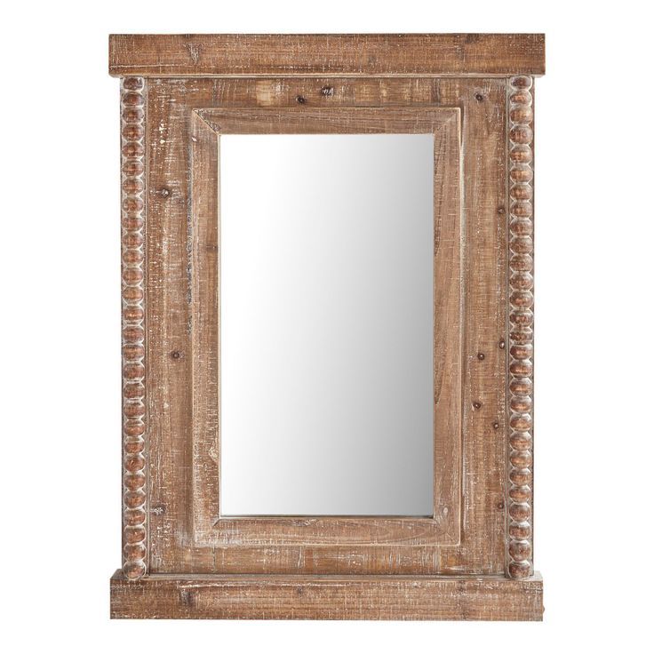 Bristol Natural Wood Mirror | Pier 1 | Wood Mirror, Unique Bathroom Intended For Bristol Accent Mirrors (View 11 of 15)