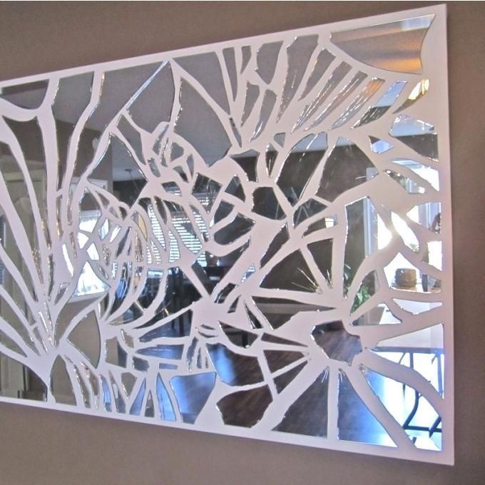 Broken Glass Wall Art 3 Hand Made Mirrormosaic Decor Ideas Diy Throughout Printed Art Glass Wall Mirrors (View 8 of 15)