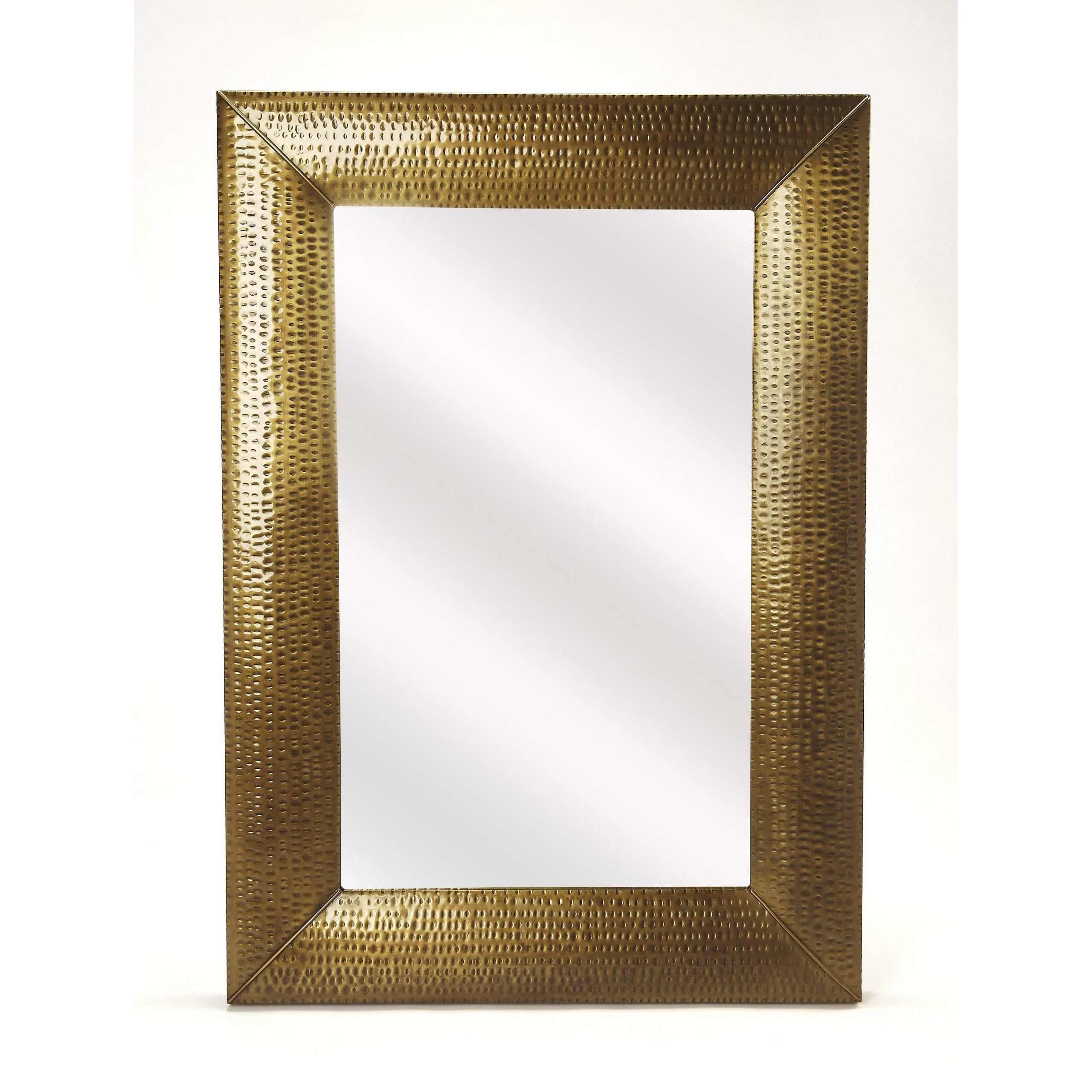 Butler Lehigh Hammered Gold Wall Mirror 4308226 Size: 33"w, 2"d, 47"h Inside Dandre Wall Mirrors (View 14 of 15)