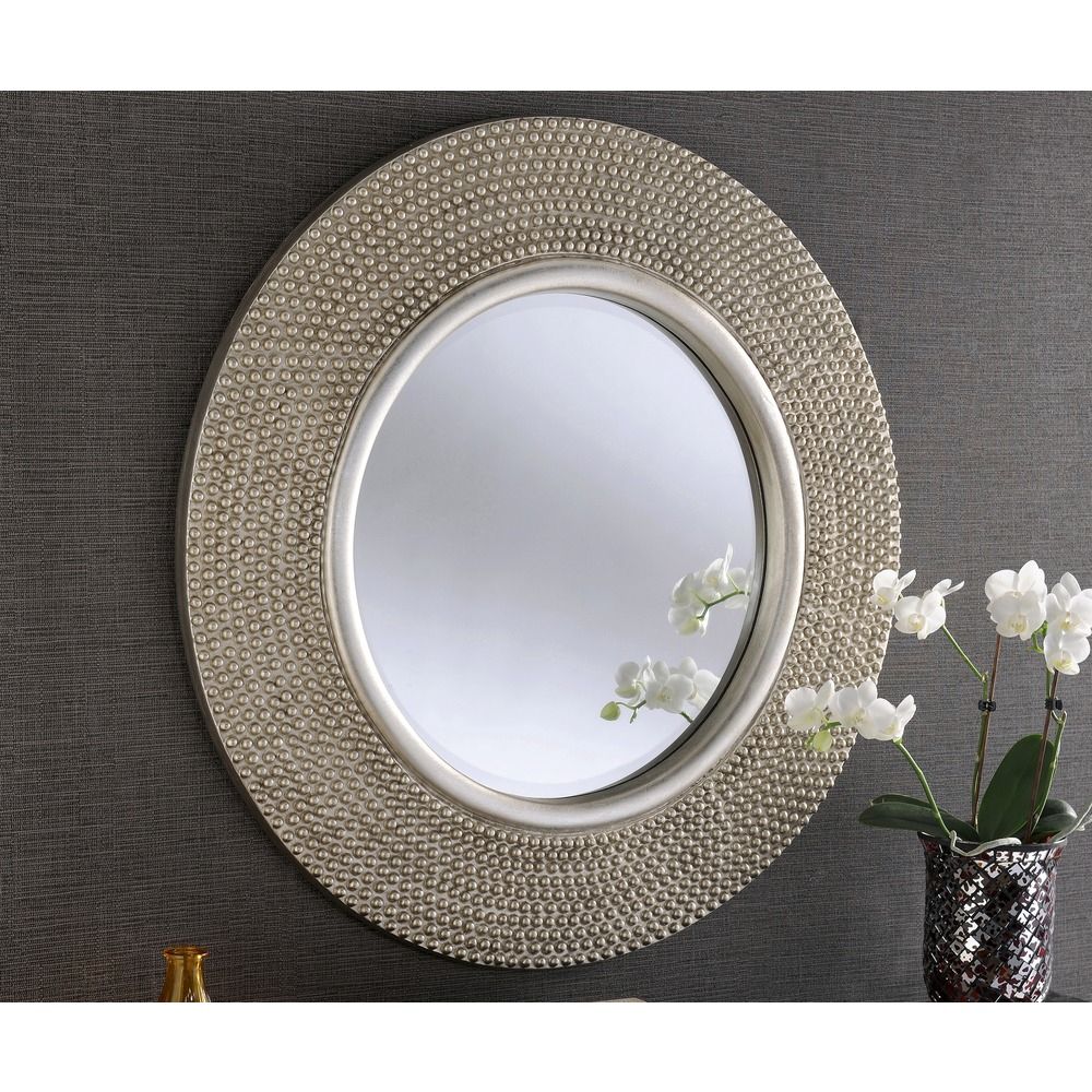 Buy Olivia Round Wall Mirror | Select Mirrors Inside Two Tone Bronze Octagonal Wall Mirrors (View 9 of 15)