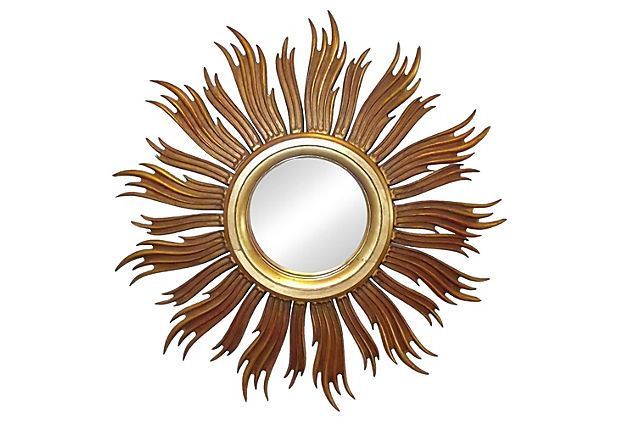 Carved Wood Sunburst Mirror | Sunburst Mirror, Mirror, Sunburst Throughout Perillo Burst Wood Accent Mirrors (View 14 of 15)