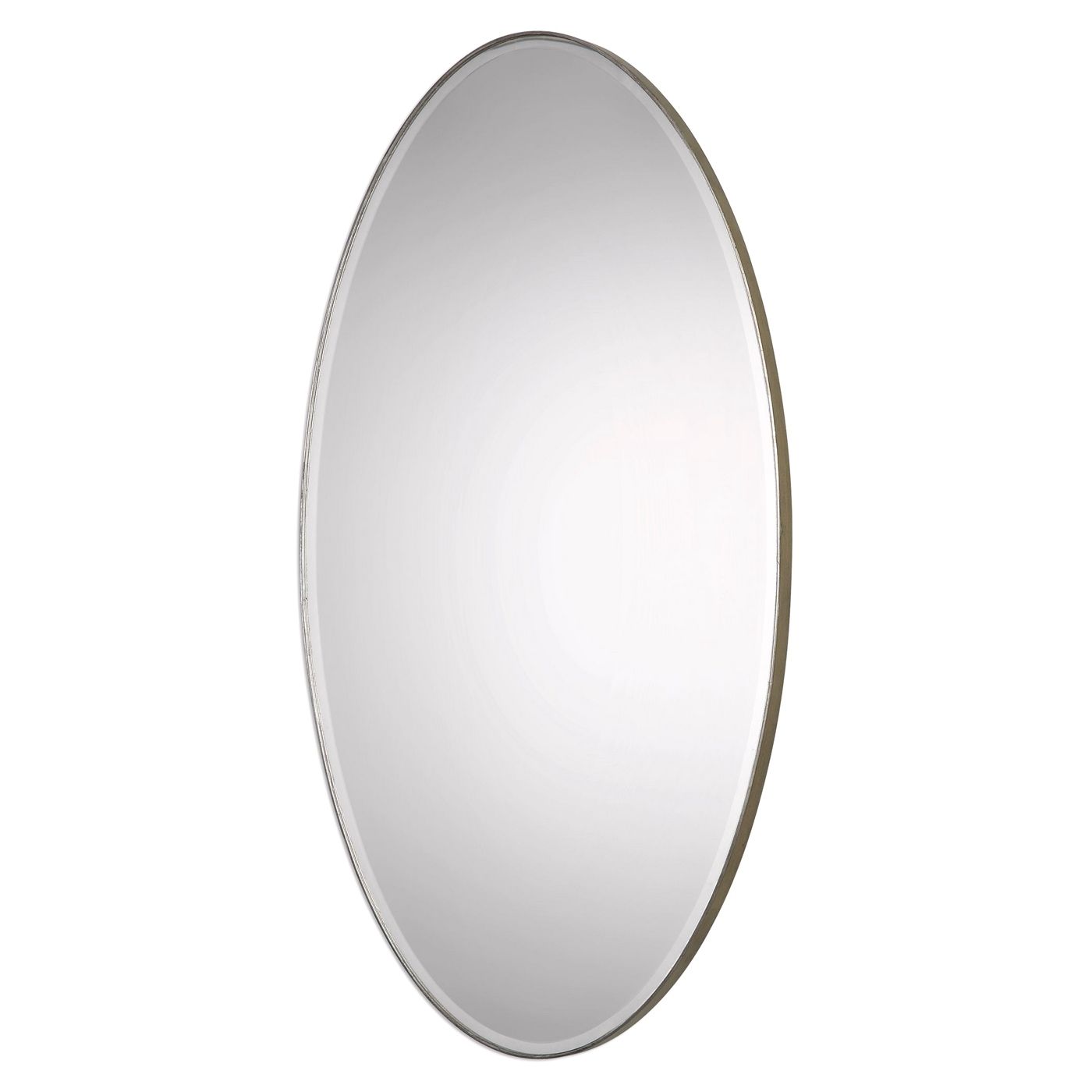 Chic Petra Large Oval Wall Mirror With Iron Frame In Silver Leaf Finish Inside Iron Frame Handcrafted Wall Mirrors (View 14 of 15)