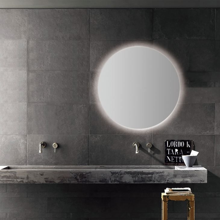 China Customized Round Backlit Bathroom Mirror Manufacturers, Suppliers Throughout Round Backlit Led Mirrors (View 15 of 15)
