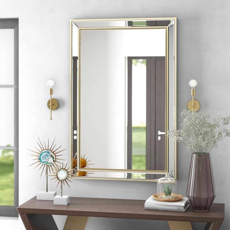 2024 Popular Cut Corner Frameless Beveled Wall Mirrors