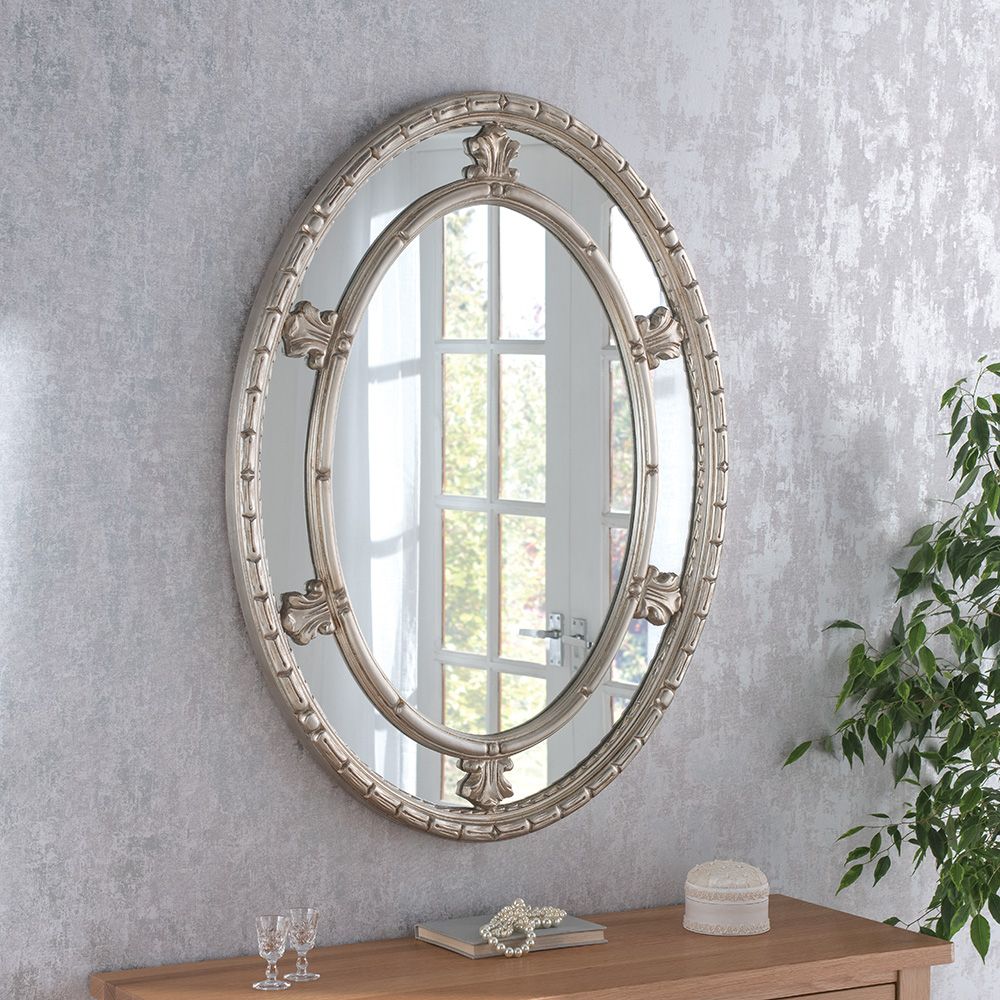 Clement Decorative Oval Mirror | Traditional Mirrors | Amor Decor Regarding Traditional/coastal Accent Mirrors (View 9 of 15)