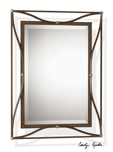 Click Here To View Larger Image | Bronze Mirror, Mirror Wall, Metal Throughout Iron Frame Handcrafted Wall Mirrors (View 1 of 15)