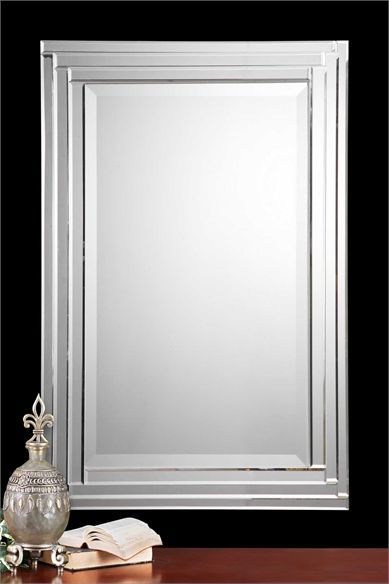 Click Here To View Larger Image | Frameless Vanity Mirrors, Rectangular In Square Frameless Beveled Vanity Wall Mirrors (View 3 of 15)