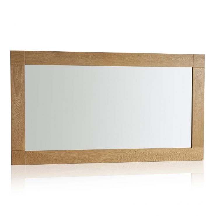 Contemporary Natural Solid Oak Wall Mirroroak Furniture Land Intended For Natural Oak Veneer Wall Mirrors (View 13 of 15)