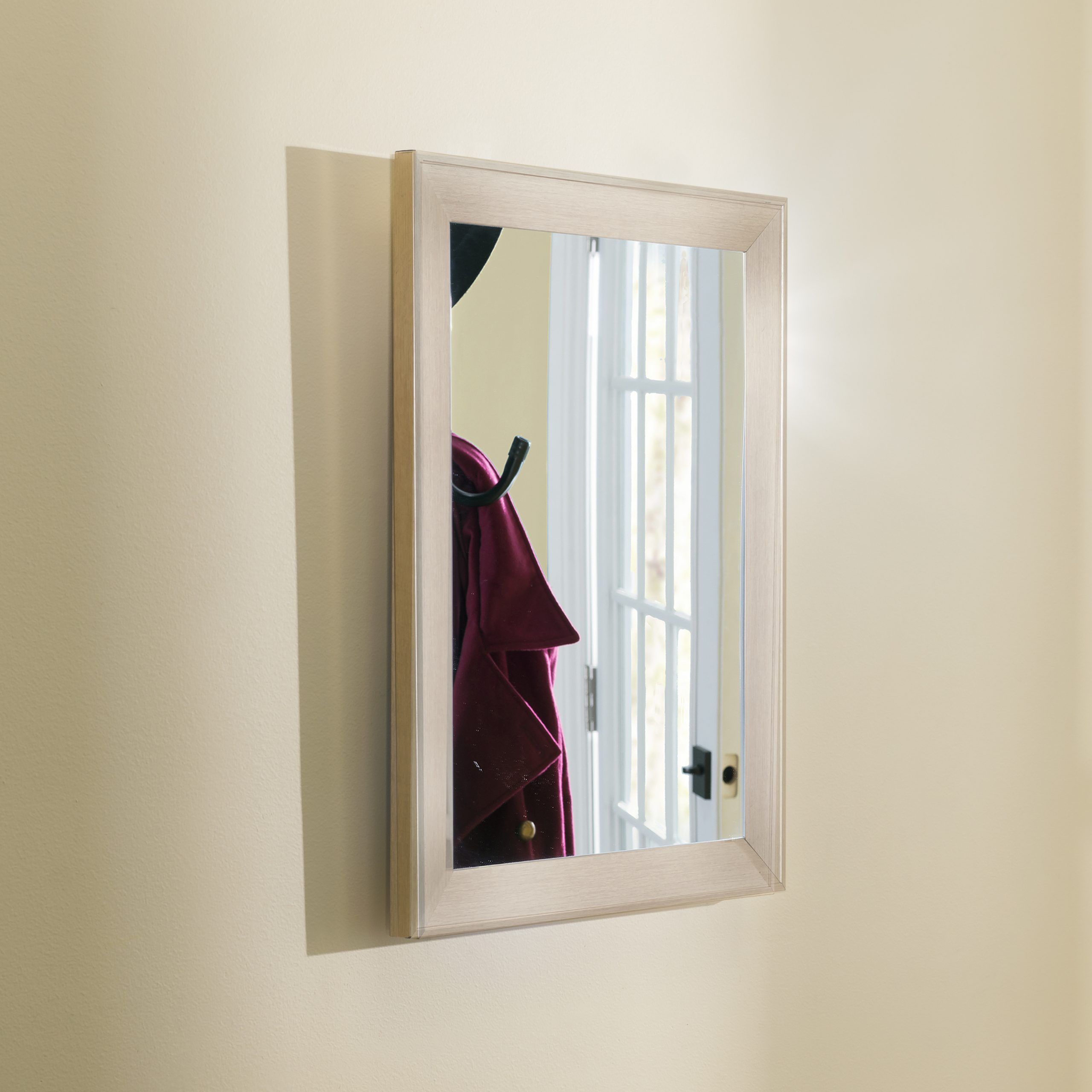 Contemporary Rectangle Wall Mirror, Gold – Walmart – Walmart Throughout Gold Modern Luxe Wall Mirrors (View 7 of 15)