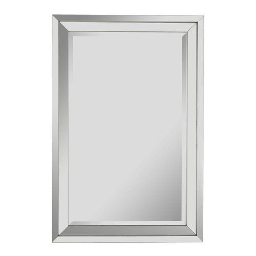 Cooper Classics Paula Beveled Frameless Wall Mirror At Lowes Pertaining To Frameless Beveled Wall Mirrors (View 4 of 15)