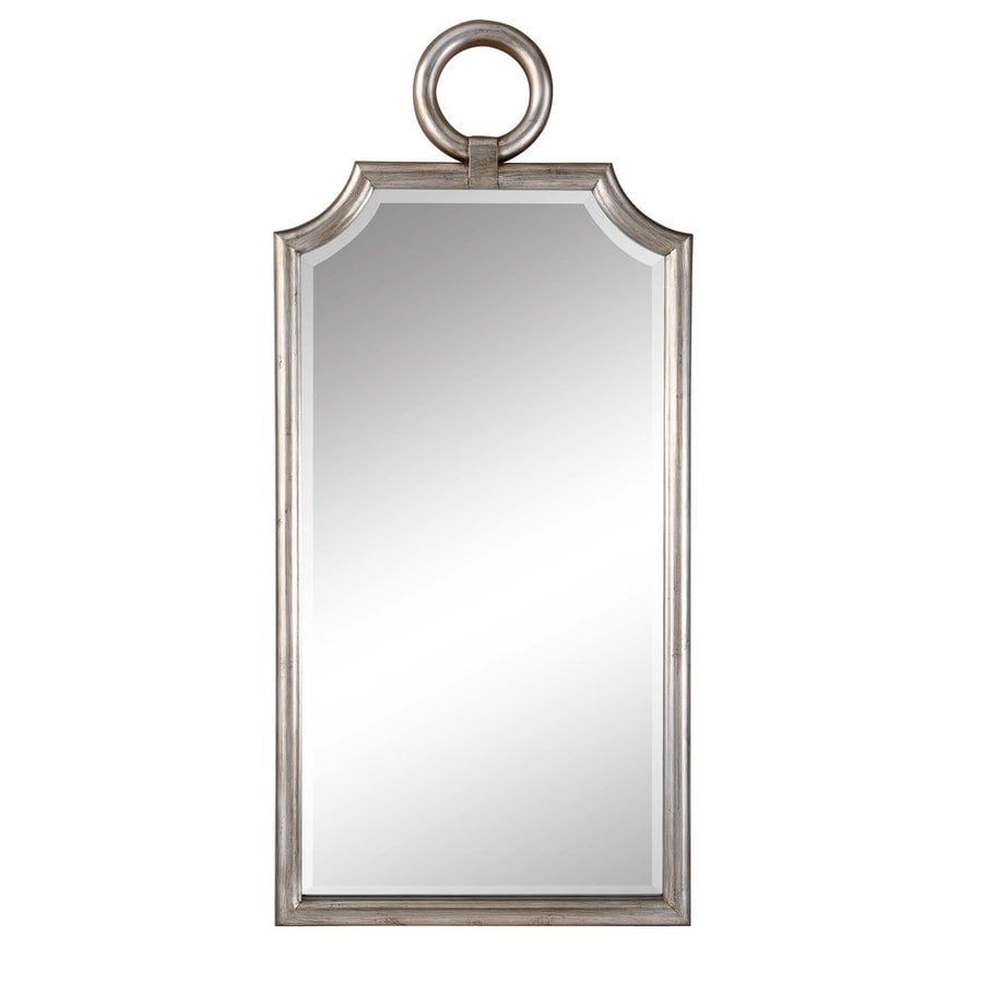 Cooper Classics Wilshire Brushed Nickel Beveled Wall Mirror At Lowes For Brushed Nickel Wall Mirrors (View 12 of 15)