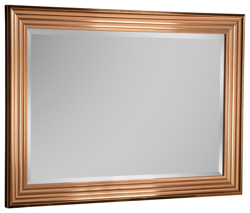 Copper Wall Mirror, 76x104 Cm – Traditional – Wall Mirrors  Yearn In Glen View Beaded Oval Traditional Accent Mirrors (Photo 4 of 15)