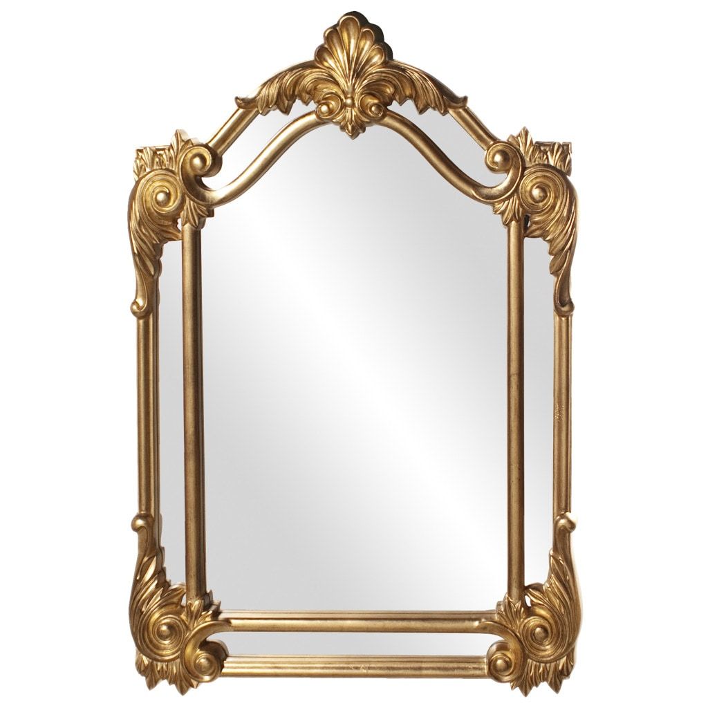 Cortland Antique Gold Leaf Mirror – Free Shipping Today – Overstock Pertaining To Antiqued Gold Leaf Wall Mirrors (View 3 of 15)