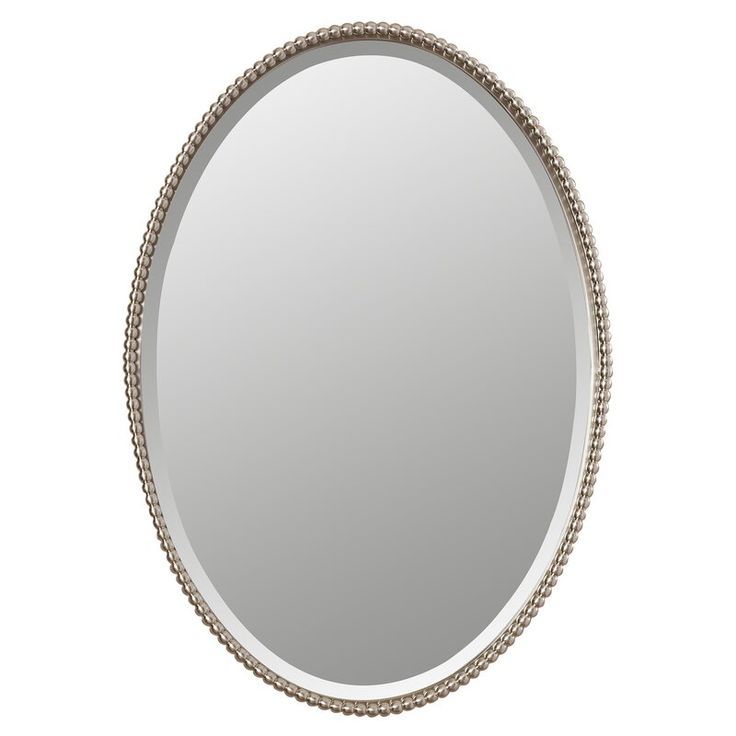 Darby Home Co Glen View Beaded Oval Traditional Accent Mirror & Reviews Within Tifton Traditional Beveled Accent Mirrors (View 6 of 15)